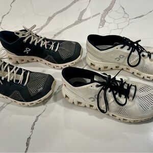 Bundle!! Two pairs of On Cloud tennis shoes women’s size 9
